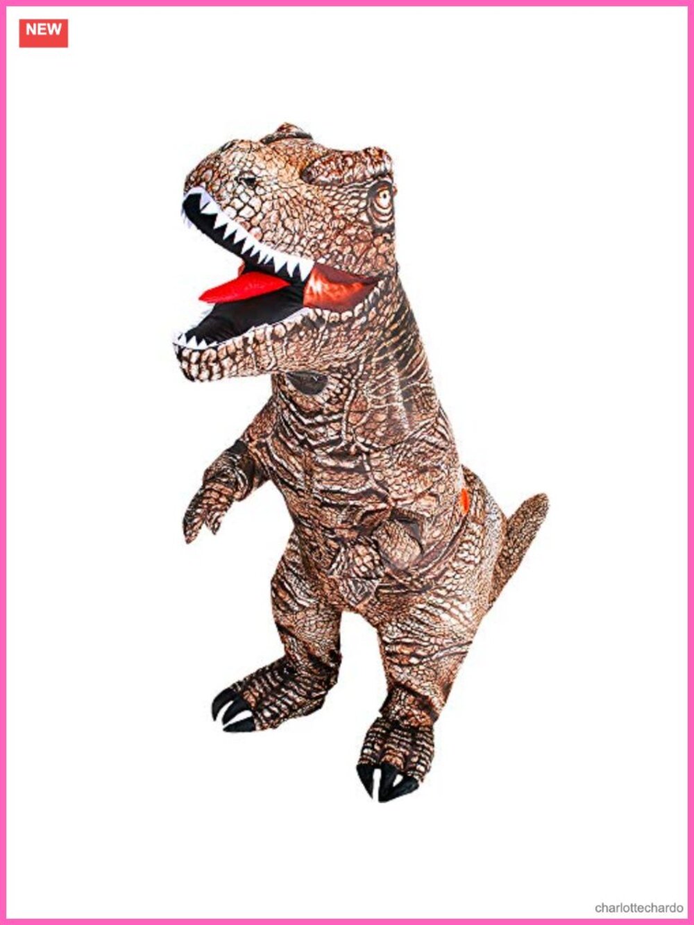 Inflatable Dinosaur Costume Adult Raptor T-Rex Blow Up Funny Halloween